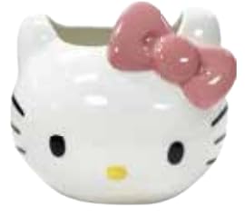 Blue Sky Clayworks Hello Kitty Pretty Pink Figural Head Planter, 4.4-inch Height, Home & Outdoor Accessories, Garden Décor, 23846