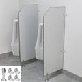 Stainless Steel Men's Urinal Partition - Floor-Mounted Urinal Divider for Public Restrooms, Ideal for Hotels, Bars, Schools - Durable Baffle for Stylish Privacy