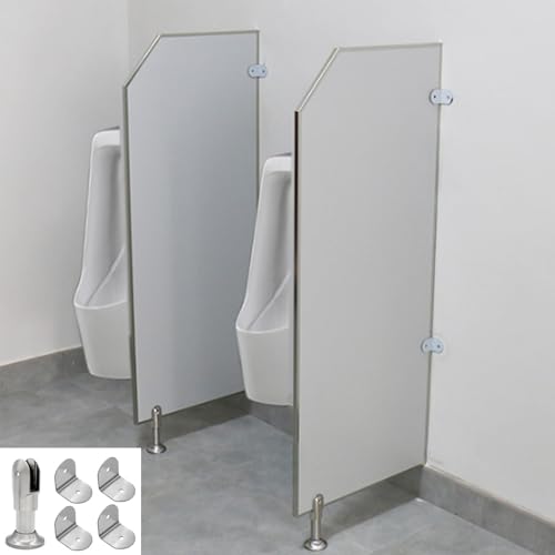 Stainless Steel Men's Urinal Partition - Floor-Mounted Urinal Divider for Public Restrooms, Ideal for Hotels, Bars, Schools - Durable Baffle for Stylish Privacy