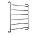 Intelligent Electric Heated Towel Rack,6-Bar Wall-Mounted Towel Warmer Drying Rack,Stainless Steel Electric Heated Towel Rail Bathroom Radiator