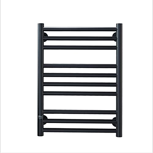 Heated Towel Rail Rails Electric Towel Warmer,Heated Towel Rail Radiator Wall-Mounted Electric Heated Towel Rack and Drying Racks for Bathroom,9 Bars,White