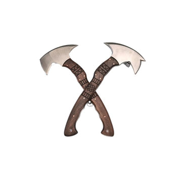Tomahawk Wall Mount Display, Dual Wall Hanger for Axes & Hatchets