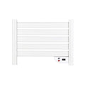 Heated Towel Rack for Bathroom Wall Mounted Plug 4 Bars Timer Polished Polished Towel Warmers Drying Built-in Timer Lavatory Bath Shower 56W