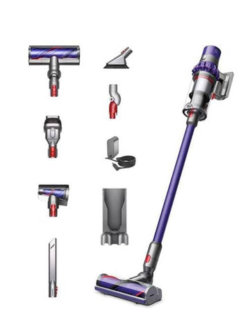 Dyson Cyclone V10 Animal Cordless Vacuum Cleaner + Manufacturer's Warranty + Quick Release Extension Hose + Stubborn Dirt Brush + Mattress Tool Bundle (Manufacture Renewed)
