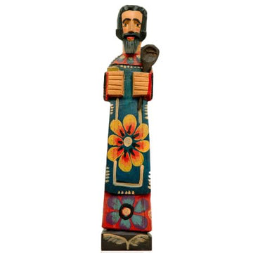 Altiplano Large San Pasqual Kitchen Saint - 15" Tall Hand Carved, Made in Guatemala