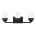 Scott Living DJV1093MBK Foster Large Vanity Midnight Black
