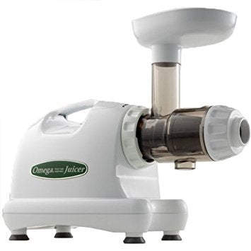 Omega J8004x Nutrition Center Commercial Masticating Juicer, White (Renewed)