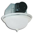 Air King AKF703 Quiet Round Exhaust Bath Fan Light with Dual 18-watt Lamp and 70-CFM, 2.0-Sones, White Finish
