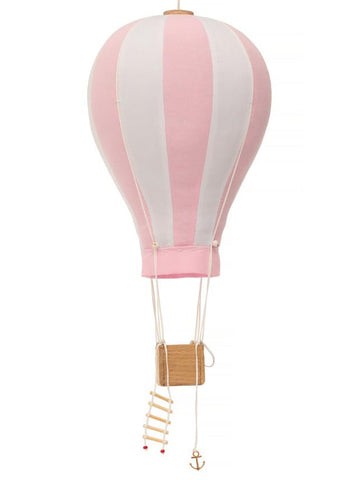 Hanging Pink-White Hot Air Balloon Kid Nursery Children Room Decor Large 12 in