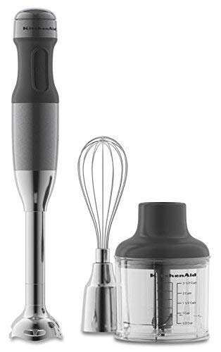 KitchenAid KHB2351QG 3-Speed Hand Blender-Liquid Graphite (Renewed)