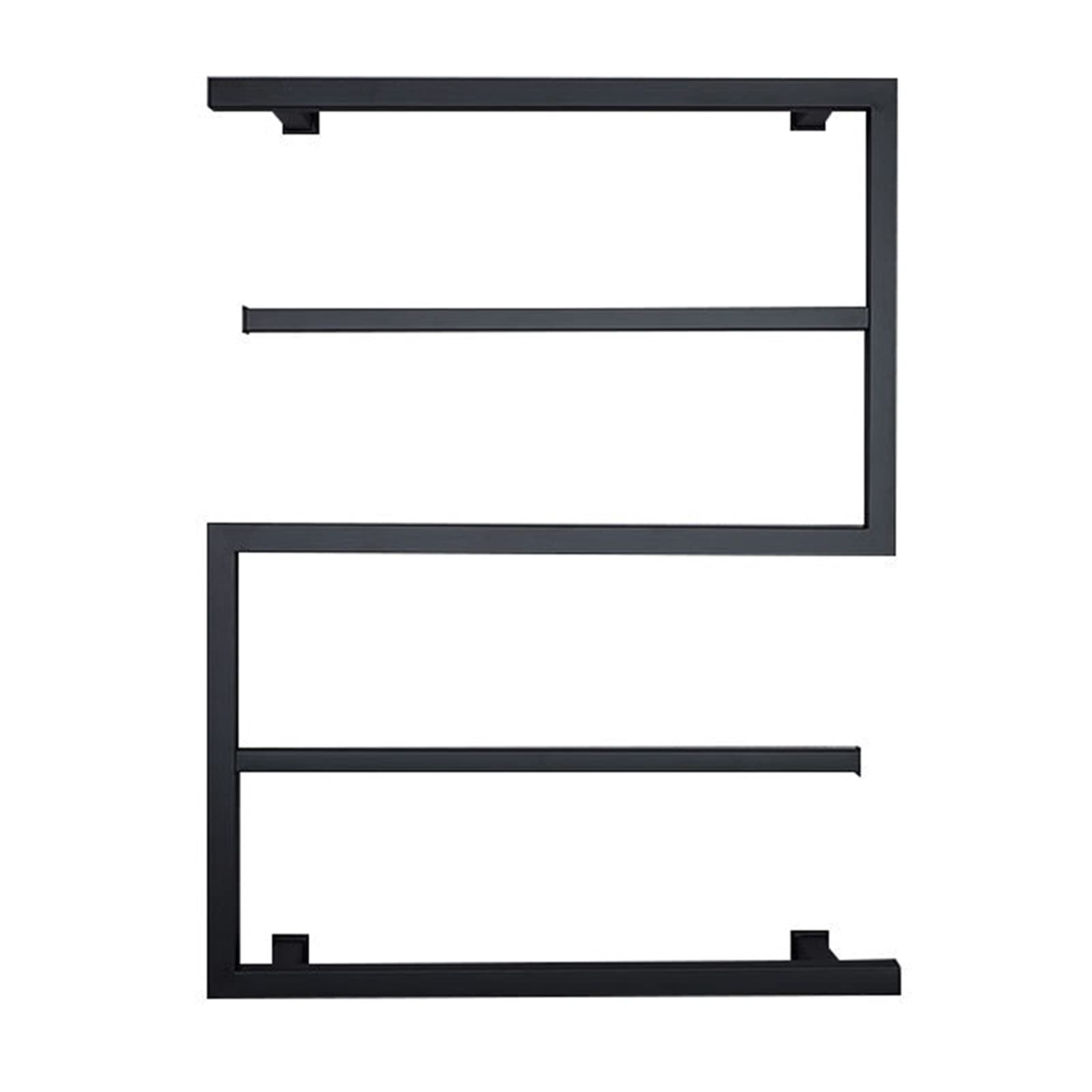 Towel Warmer/Towel Warmer Drying Rack Wall Mounted Electric Black Heated Towel Rack with 5 Bars, 89W 304 Stainless Steel Heated Towel Rail Radiator for Bathroom, 800X600mm,Plug in (One Size)