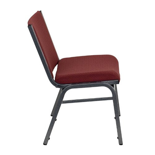 Flash Furniture Hercules Big & Tall Fabric Stack Chair, Burgundy, 2-pack, Set of 2