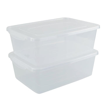 Vababa 2-Pack 16 L Pizza Dough Proofing Box with Lid, Dough Rising Box