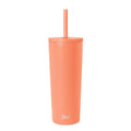 Simple Modern Classic Tumbler with Straw Lid | Insulated Iced Coffee Cup Reusable Stainless Steel Water Bottle Travel Mug | Gifts for Women Men Her Him | 24oz | Mango