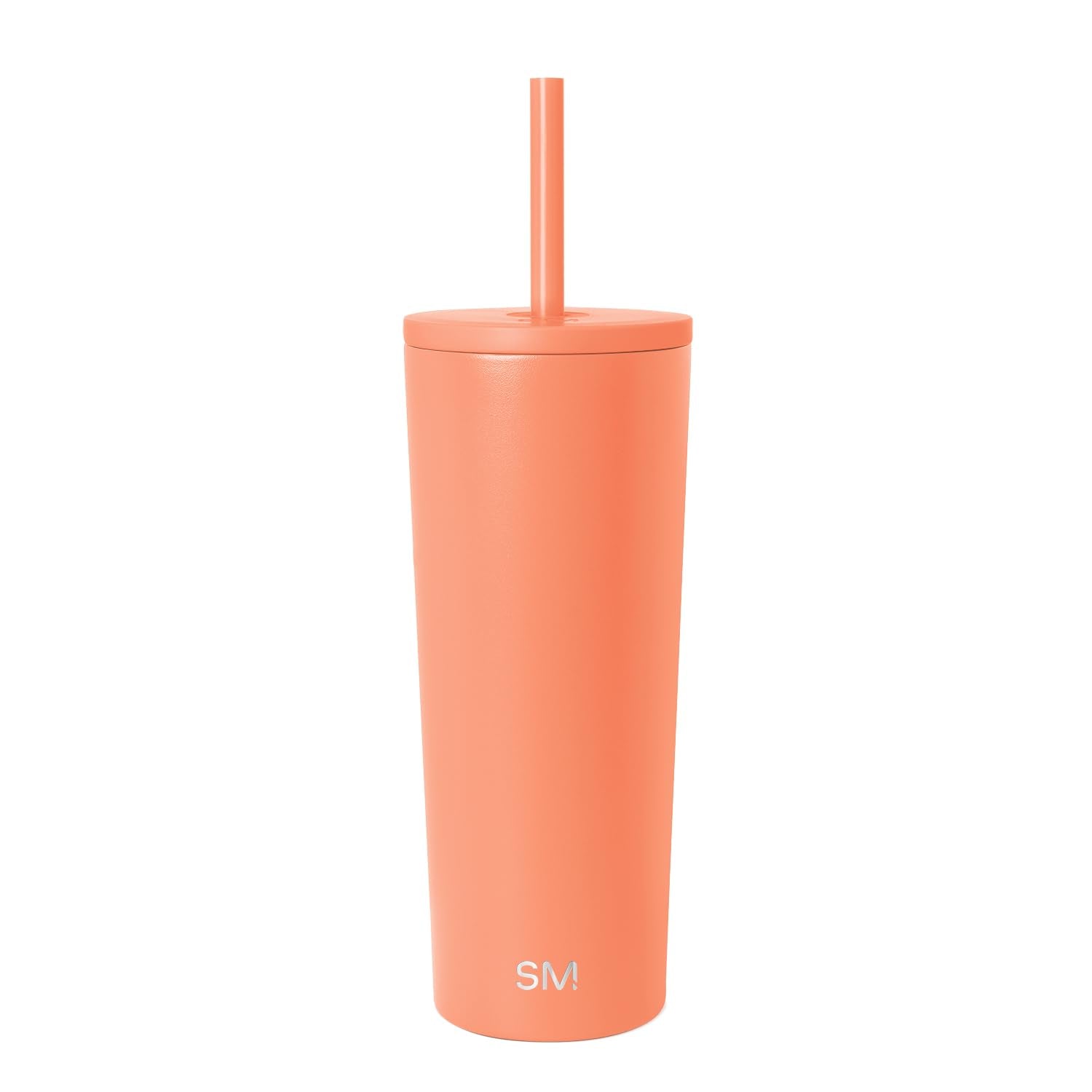 Simple Modern Classic Tumbler with Straw Lid | Insulated Iced Coffee Cup Reusable Stainless Steel Water Bottle Travel Mug | Gifts for Women Men Her Him | 24oz | Mango