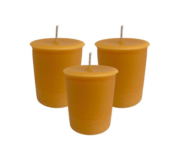 Pumpkin Pie Scented Orange Votive Candles – Set of 9, Handmade Soy Wax Blend with Essential Oils, Cinnamon Clove Ginger Infused, Fall Aromatherapy Candles for Halloween, Thanksgiving, Parties & Gifts