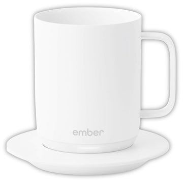 Ember Temperature Control 10oz Smart Mug 1hr Battery Life White App Control (Renewed)
