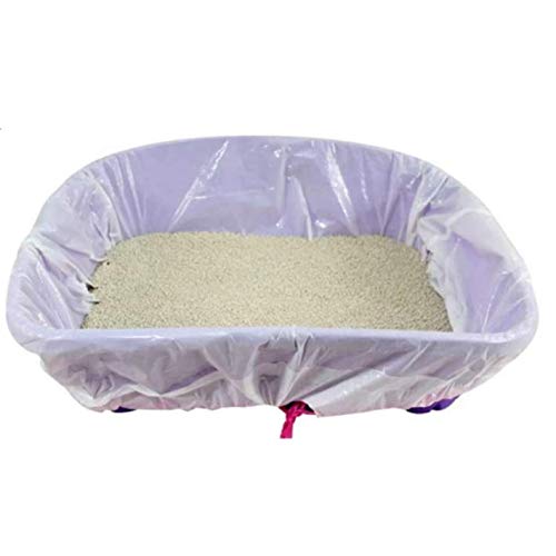10pcs Cat Litter Box Liners large with Drawstrings Scratch Resistant Bags?36 x 19 inches??Suitable for Home and Office