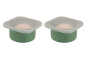 500ml Individual Dough Storage Vessels with Airtight Lid – Ideal for Neapolitan Pizza Round Dough Ball Cold Fermentation, Food Grade Silicone, Freezer & Dishwasher Safe – 2 Pack (Green)