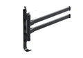 Bathroom Aluminum Towel Rack Rail Holder Black Swivel Rotating Hand Towel Bars Racks Wall Hanger Fixture Space Saving Hardware (Color : 2, Size