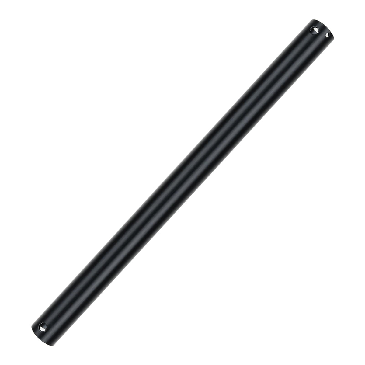 18 Inch Downrods for Ceiling Fans, Dia 1'' Ceiling Fan Extension Downrod in Matte Black, Unthreaded Ceiling Fan Extension Rod for Improved Airflow(Only Fans Boom, No Thread No Cord)