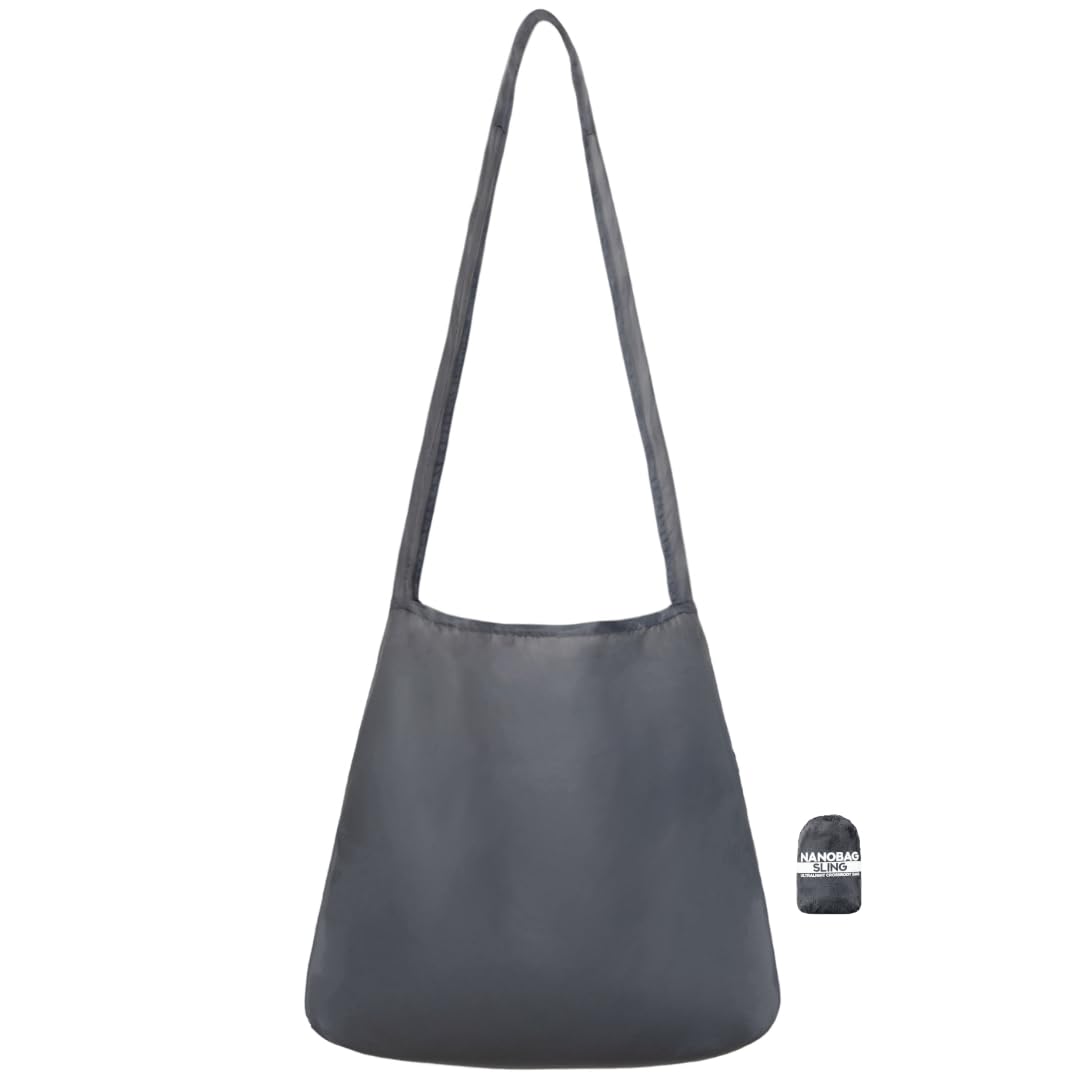 Nanobag Sling - Ultralight Crossbody Bag for Women & Men, Packable Grocery, Travel & Shopping Bag for Everyday Use