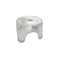 Shoe Changing Stool Acrylic Transparent Foot Rest Small Shower Stool Bench Non Slip Home Chair Suitable for Adults Kids Living Room Farmhouse