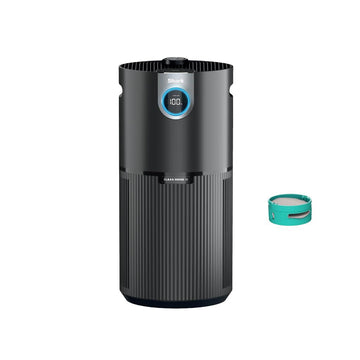 Shark Clean Sense Air Purifier MAX with Odor Neutralizer Technology, HEPA Filter, 1200 Sq Ft, XL Room, Captures 99.98% of Particles, Allergens, Smells & More, Grey (Renewed)