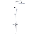 Shower System with Waterfall Tub Spout Wall Mounted Shower Faucet Set for Bathroom with High Pressure 9"" Rain Shower Head and Handheld Shower Head,Chrome Finish
