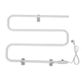 APUM S-Type Electric Heated Towel Rack, Bathroom Wall Mounted Towel Warmer, Low-Carbon Plug-in Heated Drying Rack, Thermostatic Heating Rod
