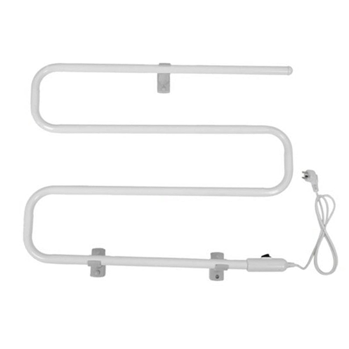 APUM S-Type Electric Heated Towel Rack, Bathroom Wall Mounted Towel Warmer, Low-Carbon Plug-in Heated Drying Rack, Thermostatic Heating Rod