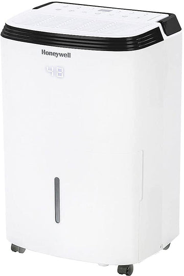 Honeywell Smart WiFi Energy Star Dehumidifier for Medium Basements & Rooms Up to 3000 Sq. Ft. with Alexa Voice Control & Anti-Spill Design, White, TP50AWKN (Renewed)