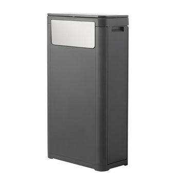 WanWanKa Bathroom Tall Skinny Trash Can with Lid, Waste Basket Fits in Narrow Spaces and Perfect for Commerical Offices,Garbage Can with Press Top,for Home,Bedroom,Kitchen,Living Room.