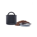 Planetary Design Airscape® Stainless Steel Coffee Canister | Food Storage Container | US Patented Inner Plunger Lid REMOVES Excess Oxygen | Don't Buy airtight, Buy AIR-Less (Small, Matte Black)