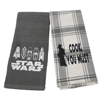 Star War* Kitchen Towels/Disne* Kitchen Towels Storm Troopers/Jedi/Dart* Vade* Kitchen/Bathroom Towels Set #15