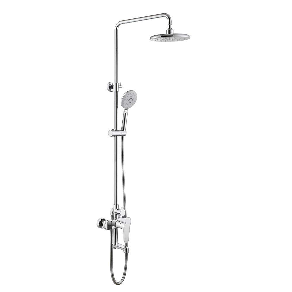 Shower Faucet,Rainfall Shower Head Hand Shower Sprayer Bathroom Shower System Set Water Tap Mixer