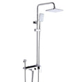 Bathroom Shower System Set with Hand Sprayer and Bidet Sprayer 4 Functions Rainfall Shower Faucet Fixture Wall Mount, Chrome Finish