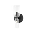 Mitzi H384301-SBK Tabitha - 2 Light Bath and Vanity 10.25 inches Tall and 4.75 inches Wide - Soft Black