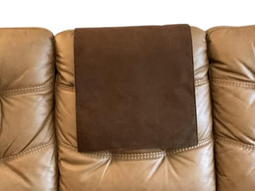 Chocolate Brown Microfiber Headrest Cover 17x27 Protector for Furniture, RV headrest Covers headrest for Recliners, Sofas, Loveseats, RV's slipcovers. by Bittlemen Co.