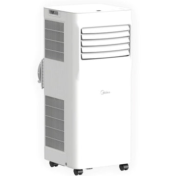 Midea 5,000 BTU Portable Air Conditioner w/ComfortSense Cools up to 150 sq. ft., 500W, 3-in-1 Comfort: Cools, Ventilates, & Dehumidifies - MAP05R1AWWT-T (Renewed)
