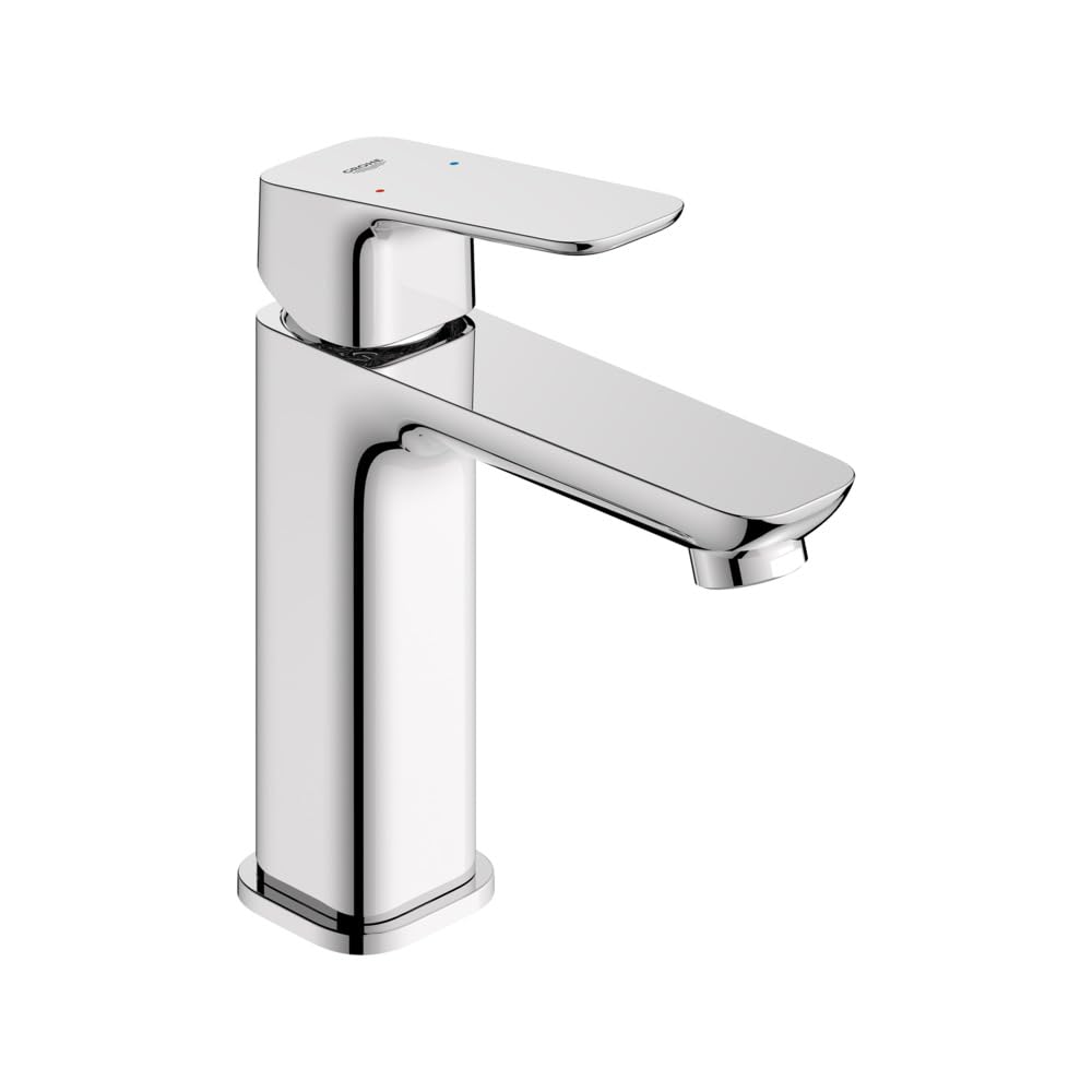 Grohe 1019200000 Cubeo Single Hole Single Handle M-Size Bathroom Faucet, 1.2 GPM, Starlight Chrome