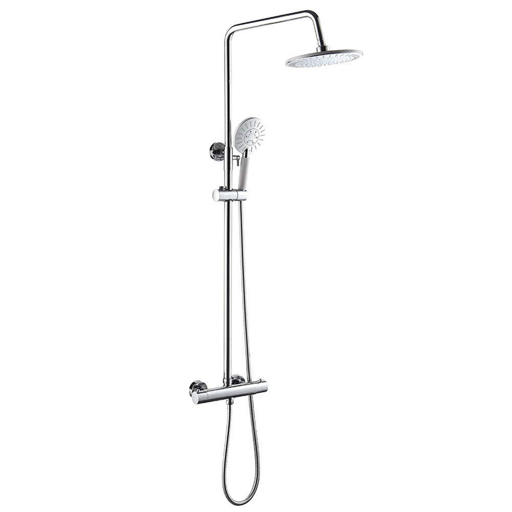 Shower System,High Pressure Rainfall Shower Head,Handheld Shower Head and Shower Faucet Valve,Thermostatic Bathroom Luxury Rain Mixer Shower Combo Set,Wall Mounted