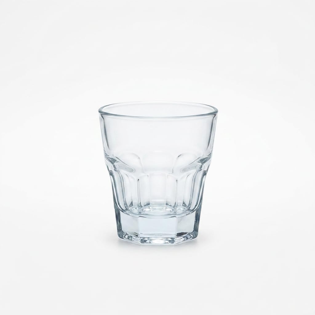 Necessia Cortado Glasses 4.5oz – Set of 2, Durable Heat Treated Heavy Base Fully Tempered Glassware, Elegant Espresso Macchiato & Whiskey Tumblers, Small Tasting Drinkware Gift