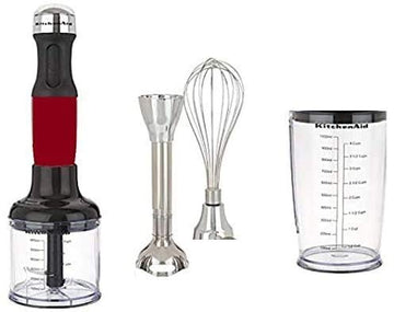 KitchenAid RKHB2561ER 5-Speed Hand Blender Empire Red (Renewed)