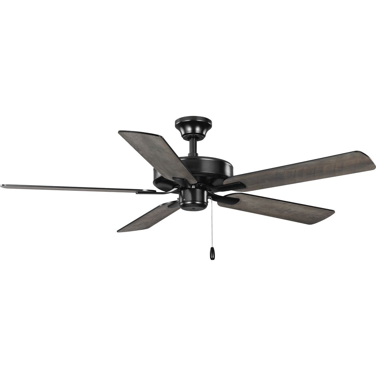 Progress Lighting P250084-31M AirPro 52-Inch AC Motor 5-Blade Ceiling Fan, 52x52x12.5 in, Transitional, Matte Black