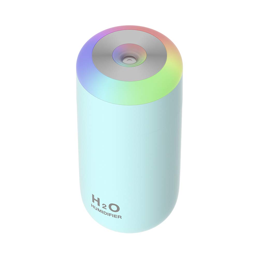 Plant Humidifier indoor, 350ml Humidifier for plant, desk, portable, travel (Cyan)