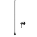 Ceiling Mounted Bathroom Faucet, Free Standing Bathtub Faucet, Brass Water Drop Hanging Faucets,Hot and Cold Bathtub Wall Mounted Faucets for Vanity Hotel(Wall Switch, Black)