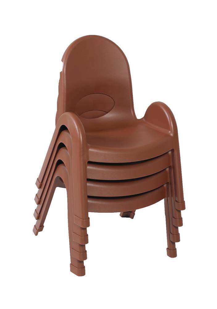 Angeles 9-inch Value Stack Chairs Set of 4 (cocoa) (ab7709cb4), 9"H Seat