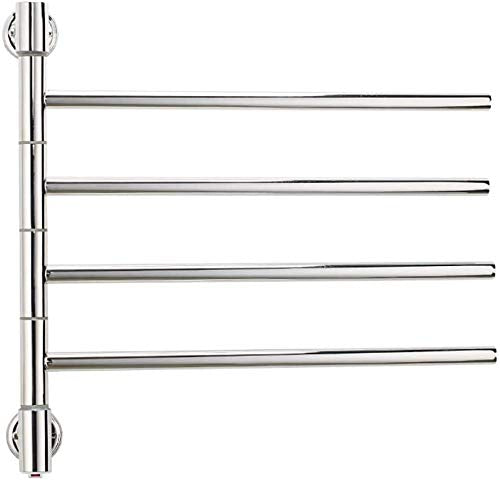 Towing Warmers Bathroom Wall Stainless Steel Electric 555 x 540 mm 180 ° Rotating Towel Rail Radiator Warm Clothing and Towel