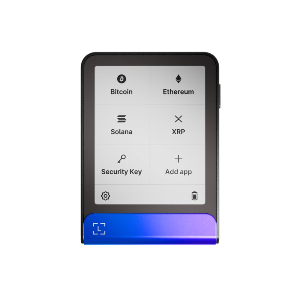 Ledger Flex Crypto Wallet Securely Manage All Your Digital Assets | Blue, 2.8" Gorilla Glass touchscreen signer, NFC, Bluetooth, Secure Element, Private backup